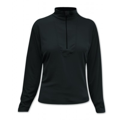 Paramo Womens Cambia Zip Neck in new Parameta T+ - Black